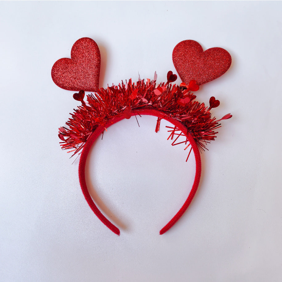 Wholesale Valentine's Day Love Red Love Wedding Festival Party Atmosphere Dress Up Headband